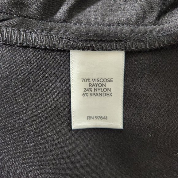 J. Jill Minimalist PONTE Belted Full Leg Cropped Black Pants Size LP LIKE NEW! - Picture 11 of 16